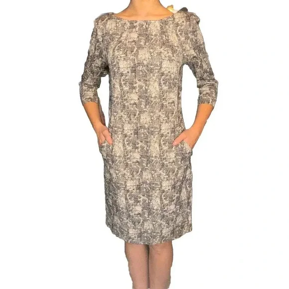 MM Lafleur Preppy Womens 6 Black Sheath Career Business Casual Capsule Dress - Picture 5 of 14